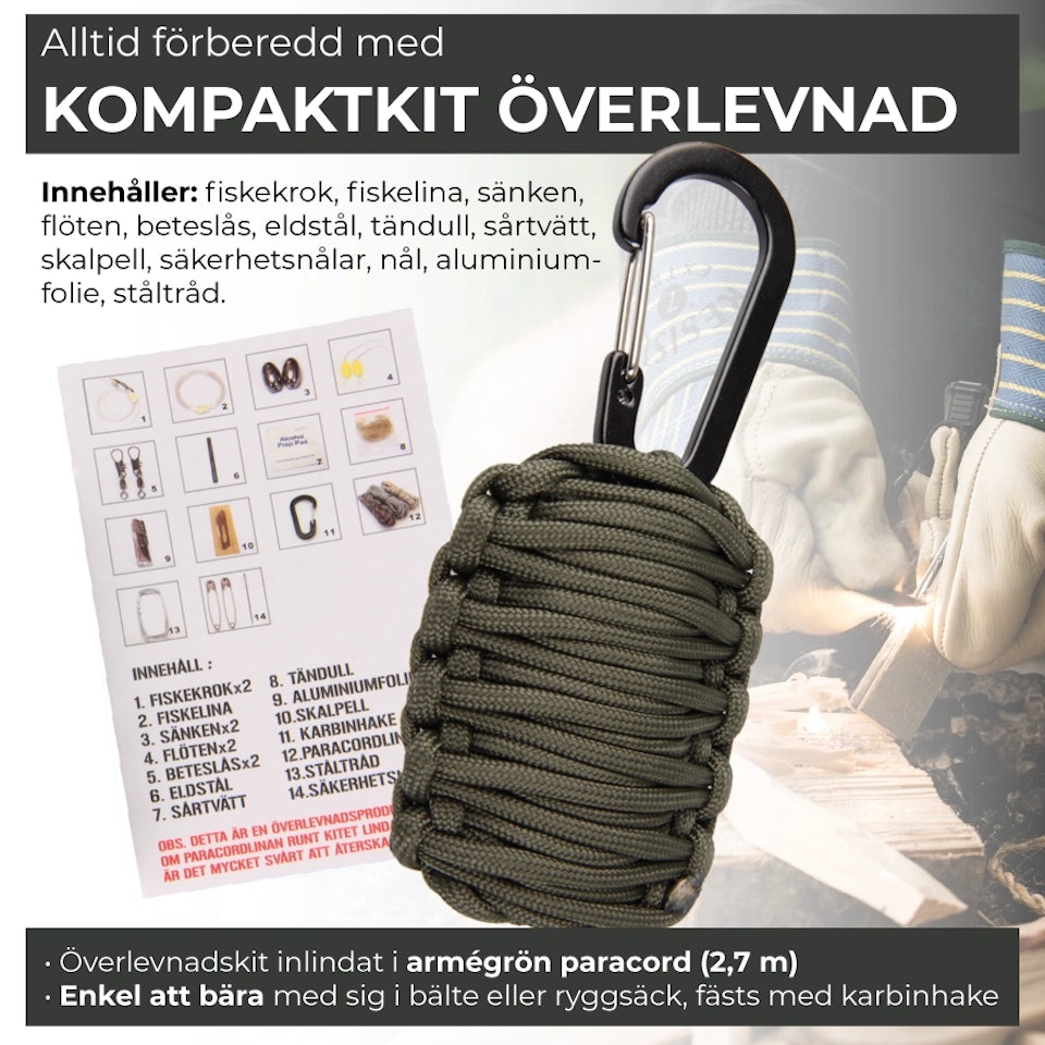 Kompaktkit överlevnad (överskottsvara klass 1)