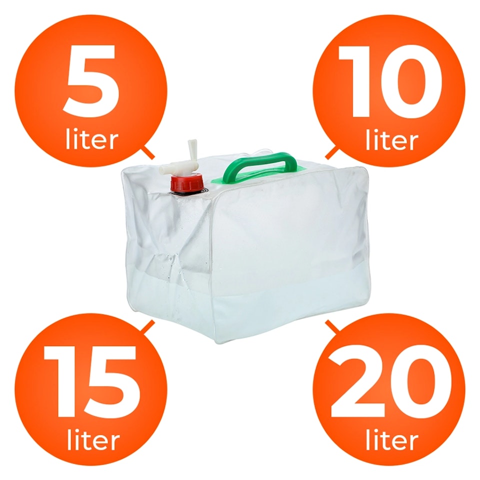 Hopfällbar vattendunk med tappkran, 1-pack (överskottsvara, klass 1)