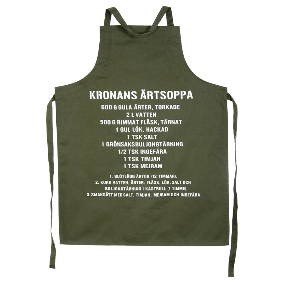 Förkläde m/ärtsoppa