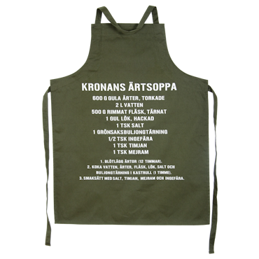 Förkläde m/ärtsoppa