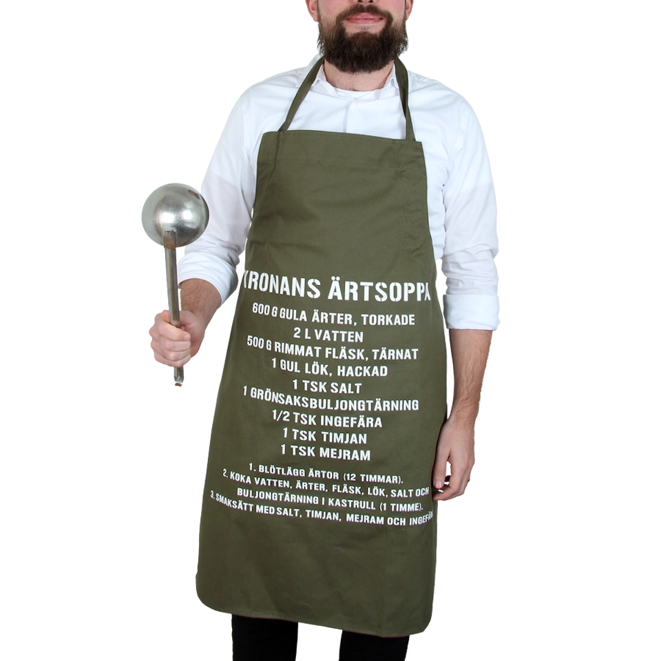Förkläde m/ärtsoppa
