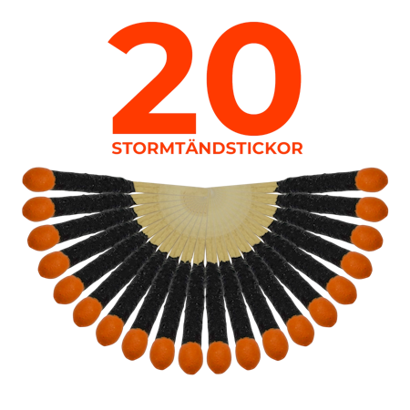 Stormtändstickor PRO 20-pack