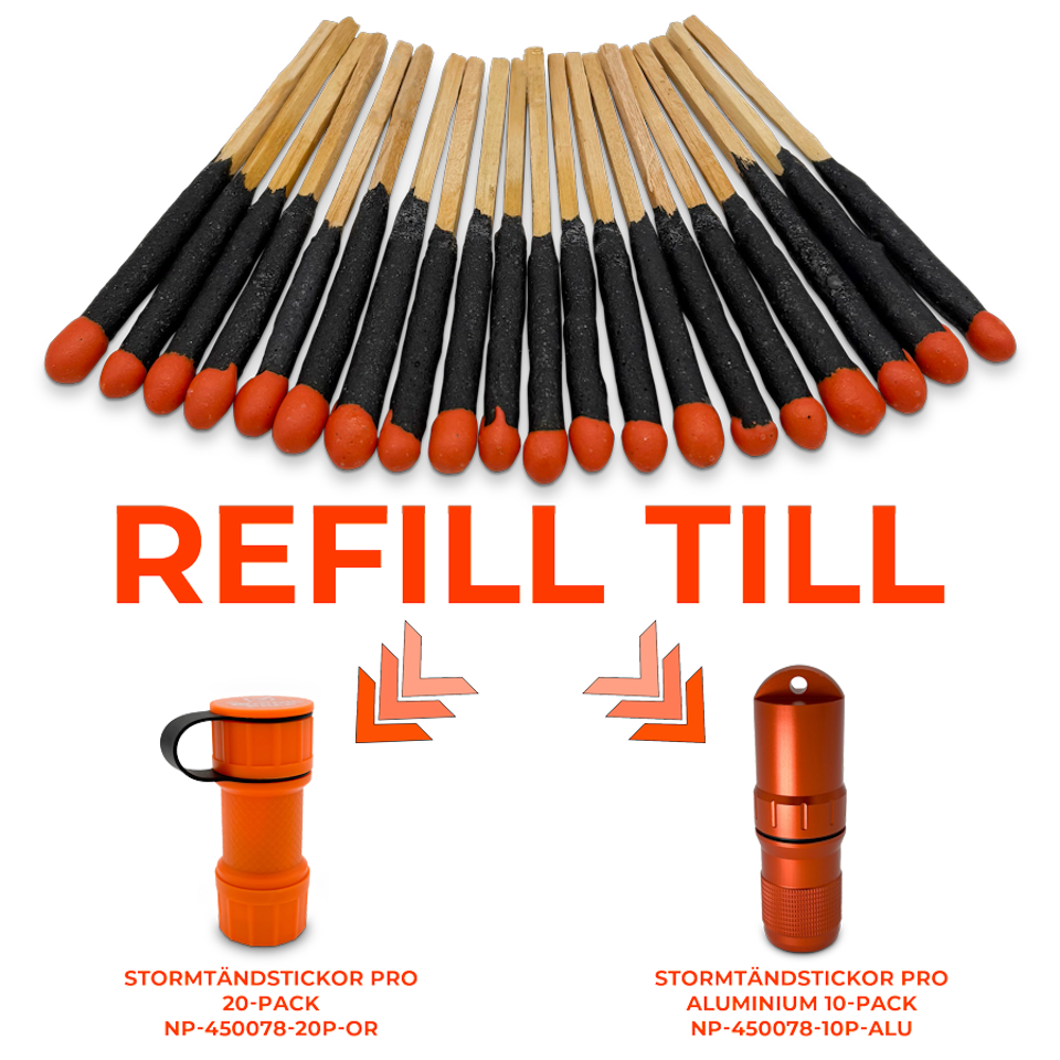 Stormtändstickor PRO 20-pack REFILL