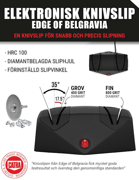 Elektronisk knivslip Edge of Belgravia (överskottsvara klass 1)