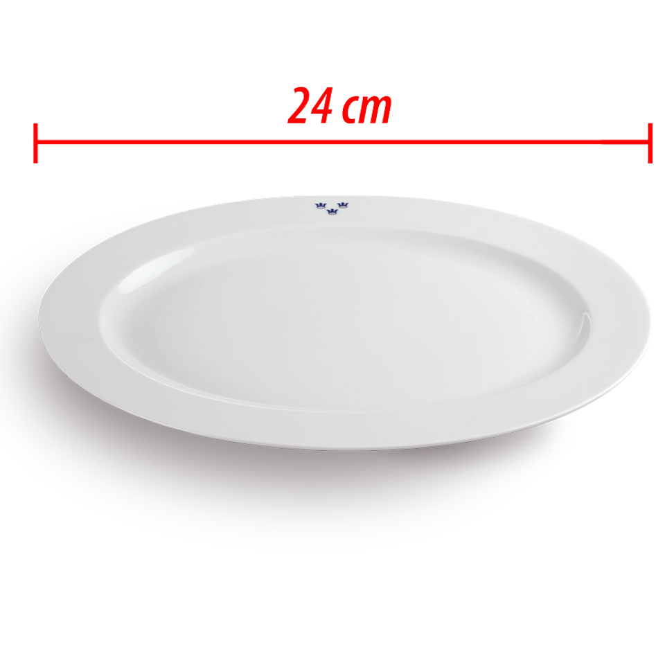 Mässporslin uppläggningsfat 24 cm 2-pack (överskottsvara klass 1)