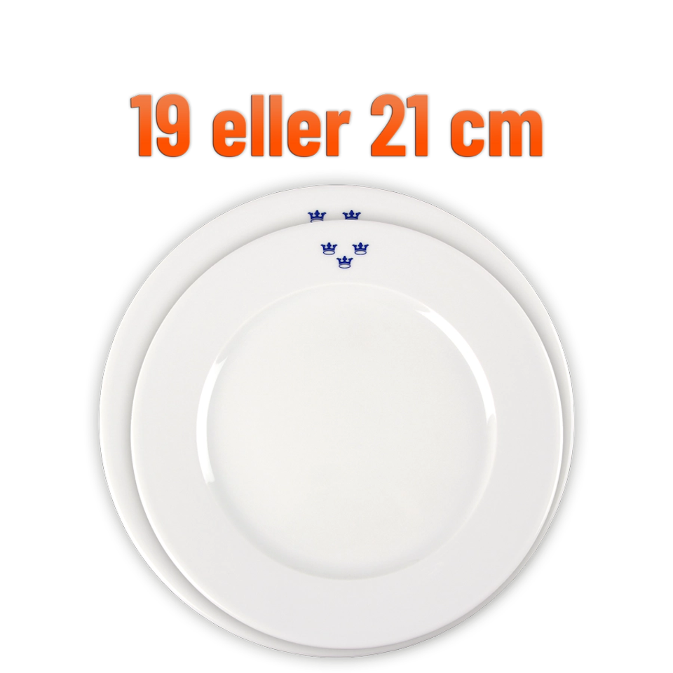 Mässporslin assiett 4-pack (överskottsvara klass 1)