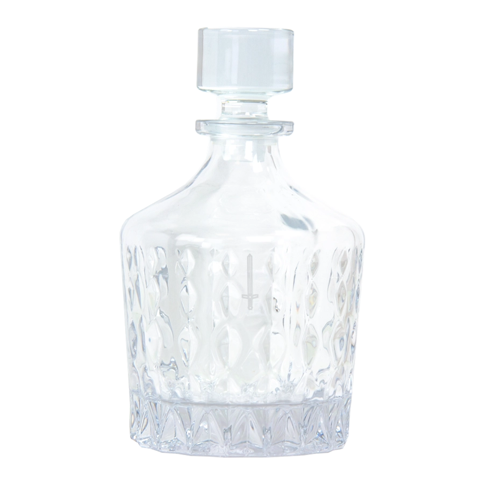 Whiskykaraff m/23 + två whiskyglas (överskottsvara, klass 1)