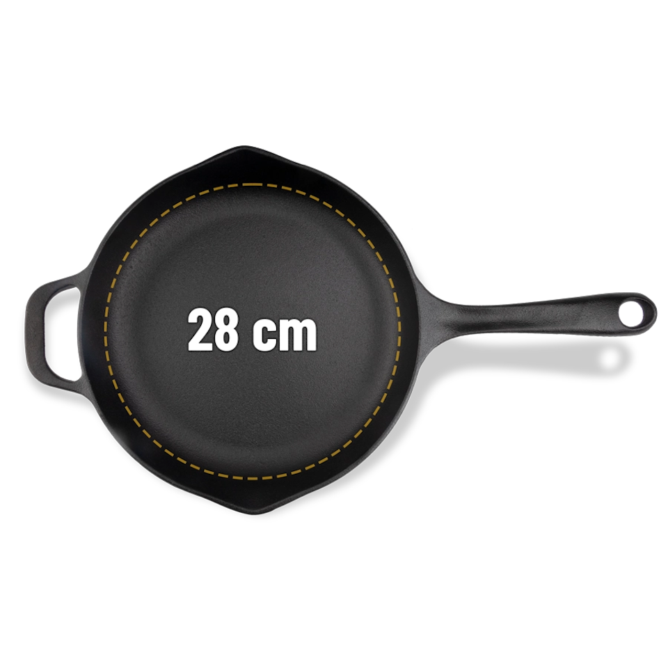 Gjutjärnsstekpanna 28 cm (överskottsvara, klass 1)