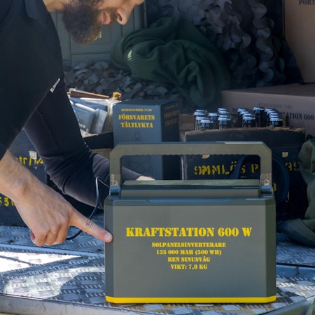 Portabel kraftstation 600 W (överskottsvara, klass 1)