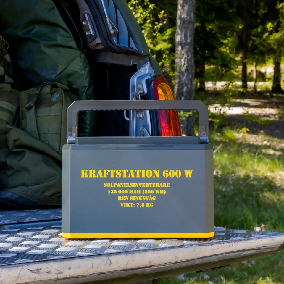 Portabel kraftstation 600 W (överskottsvara, klass 1)