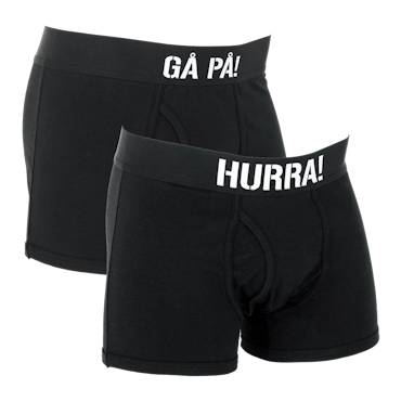 Kalsong svenska stridsrop - Gå på! Hurra! – 2-pack (överskottsvara, klass 1)