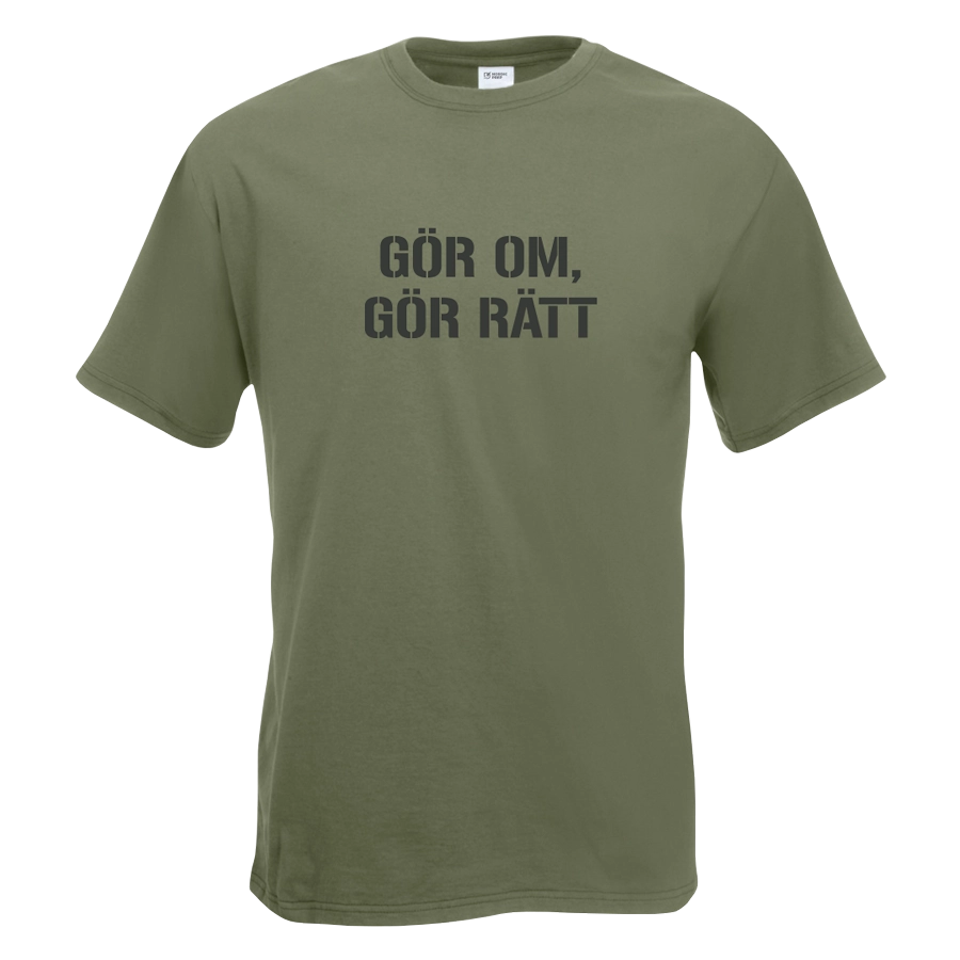 T-shirt Gör om gör rätt
