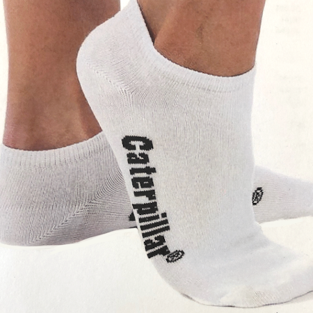 Caterpillar 6-par sneaker socks, vita, dam, herr & junior 35-50