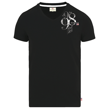 The Defender V-ringad t-shirt Svart S-XL
