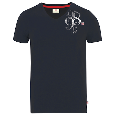 The Defender v-neck t-shirt Mörkblå S-XL