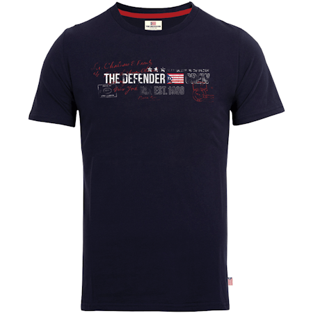 The Defender t-shirt, Mörkblå eller Röd S-XL