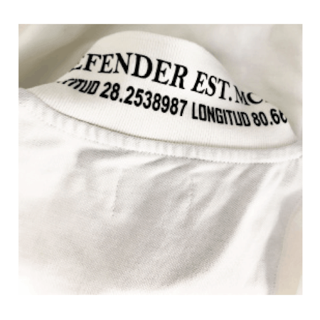 The Defender pikétröja Vit L, XL