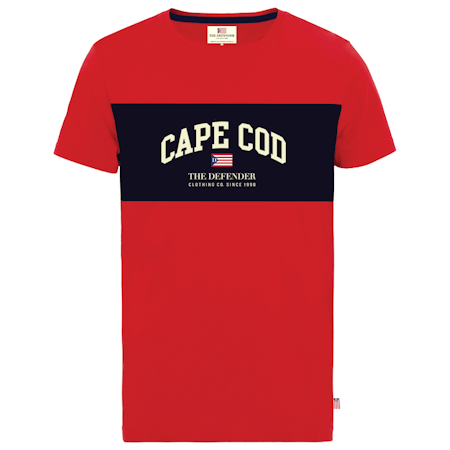 The Defender t-shirt med applikation Röd S-XL