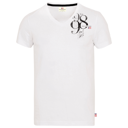 The Defender v-neck t-shirt Vit S-XXL