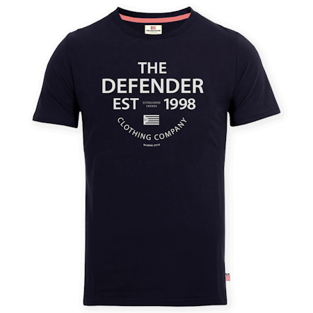 The Defender t-shirt Navy. M, L