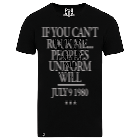 Peoples Uniform T-shirt Svart. S-XXL