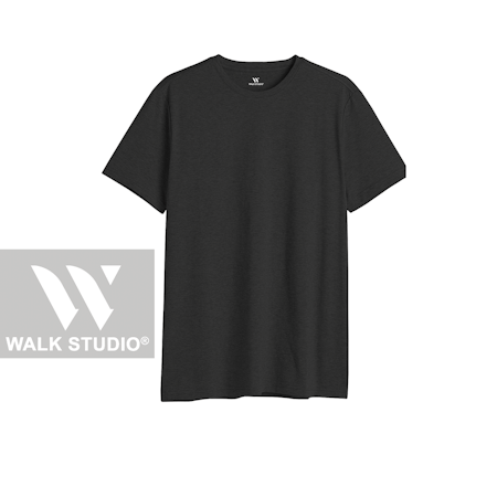 Svart Rundhalsad T-shirt S-XXL