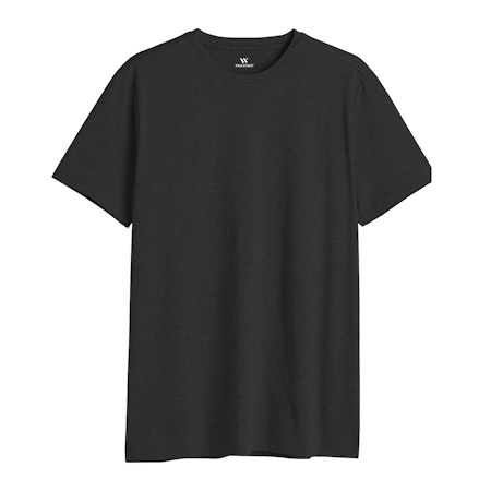 Svart Rundhalsad T-shirt S-XXL