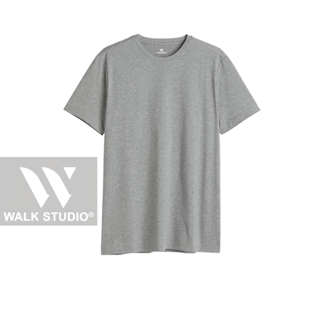 Grå Rundhalsad T-shirt S, M, L, XXL