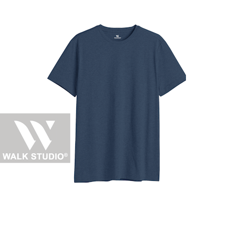 Blå Rundhalsad T-shirt S-XXL
