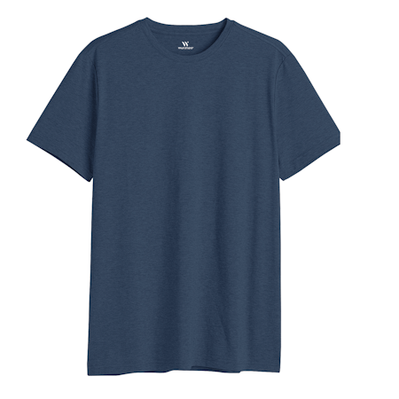 Blå Rundhalsad T-shirt S-XXL