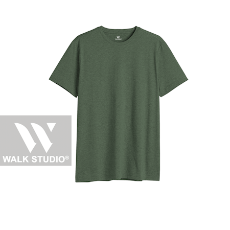 Khaki Rundhalsad T-shirt S-XXL