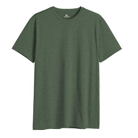 Khaki Rundhalsad T-shirt S-XXL