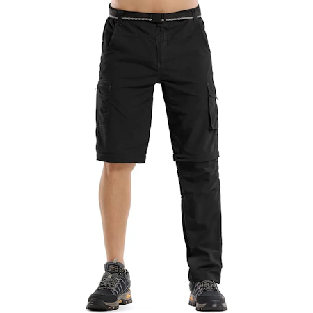 Cargobyxa med Zip-Off, Svart S-XXL