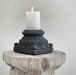 Ljusstake ljushållare i svart sten Noori Objects