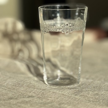 Glas mindre dricksglas äldre toppskick vintage