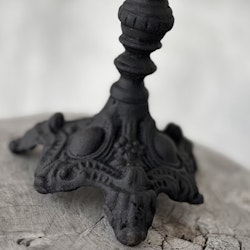 Ljusstake hög i svart gjutjärn Regency