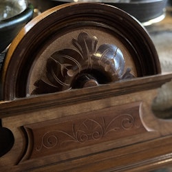 Spegel nyrenässans fasettslipat glas