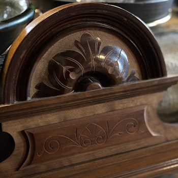 Spegel nyrenässans fasettslipat glas