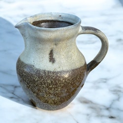 Kanna för mjölk i stengods, vintage