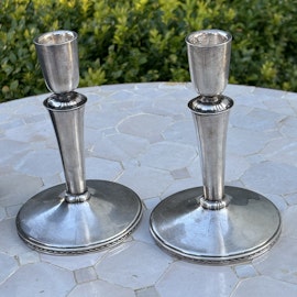 Ljusstakar 1 par i silver Eric Råström, vintage