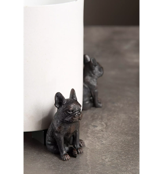 Kruktass bulldog i brunsvart poly, Alot
