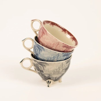 Kopp inspirerad av 1700-talets Frankrike och Toile de Jouy, Olsson Jensen