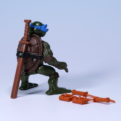 Teenage Mutant Ninja Turtles Somersault Samurai Leo - Playmates Toys 1993 - KOMPLETT