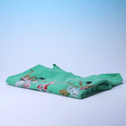 Magtröja - JAZZ - Smaragdfärgad & Sockersöt - Single Stitch - M/L