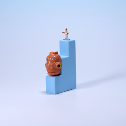 Micro Machines Mini Figure Head Admiral Ackbar - Galoob 1996 - KOMPLETT