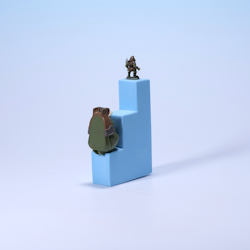 Micro Machines Mini Figure Head Gamorrean Guard - Galoob 1996 - KOMPLETT