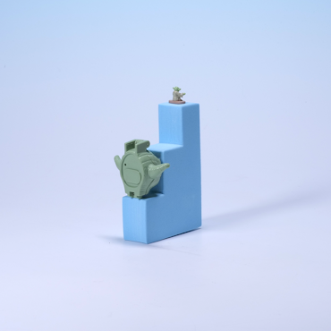 Micro Machines Mini Figure Head Yoda - Galoob 1996