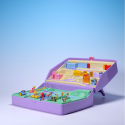 Polly Pocket Jewel Case Playset - Mattel/Blue Bird 1989 - KOMPLETT