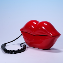Telefon Hot Lips Röd - TeleMania - Ikonisk & Vintage