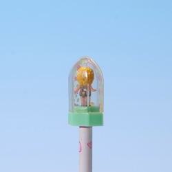 Polly Pocket Pencil Top Light Green Gold Variant - Mattel/Blue Bird 1990 - KOMPLETT